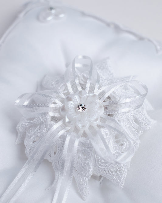 Empress Lace Ring Pillow with Ring Box