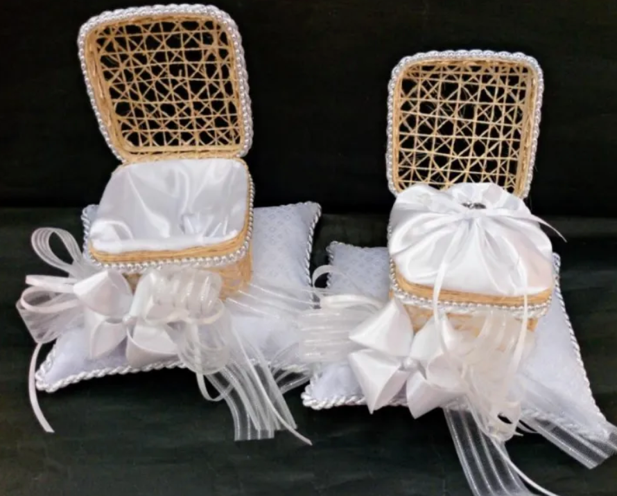 Pillow Set Native for Rings And Arrhae (White/Silver)