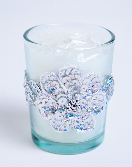 Offertory Candle Set Design 02 (White/Silver)