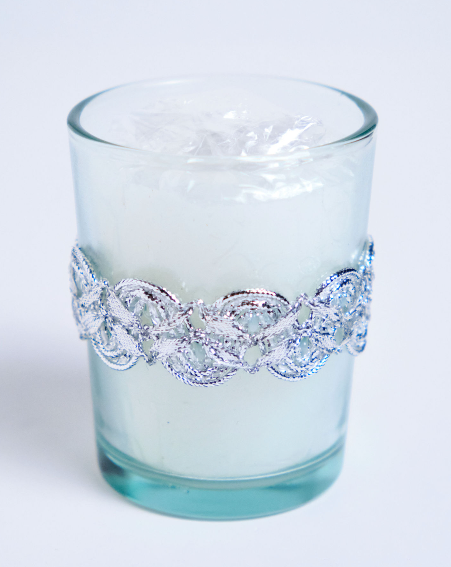 Offertory Candle Set Design 02 (White/Silver)