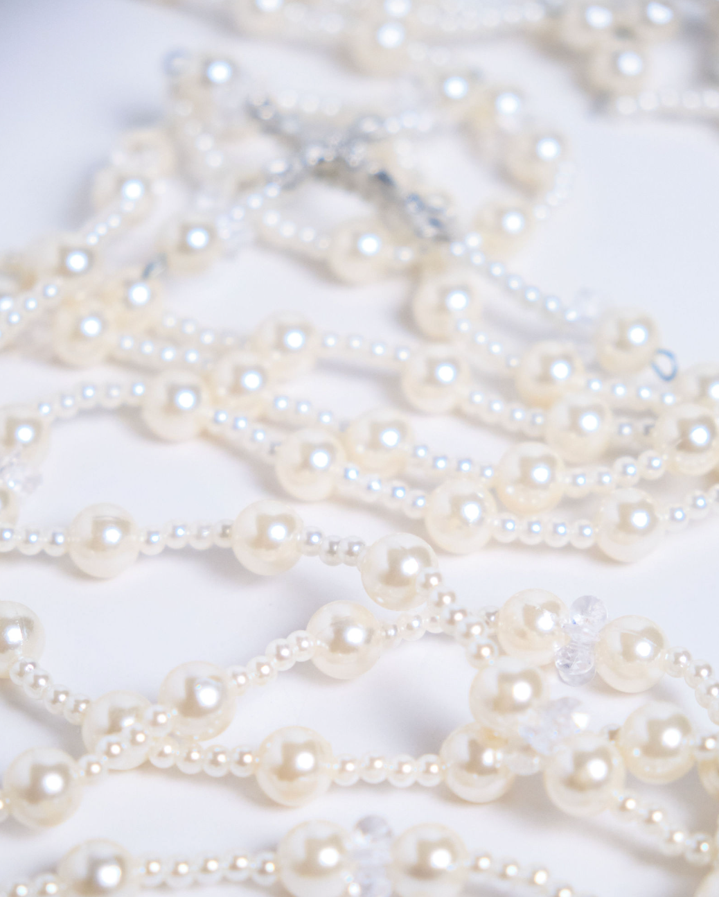 Cord Pearl Rosary Filipiniana (Ecru)