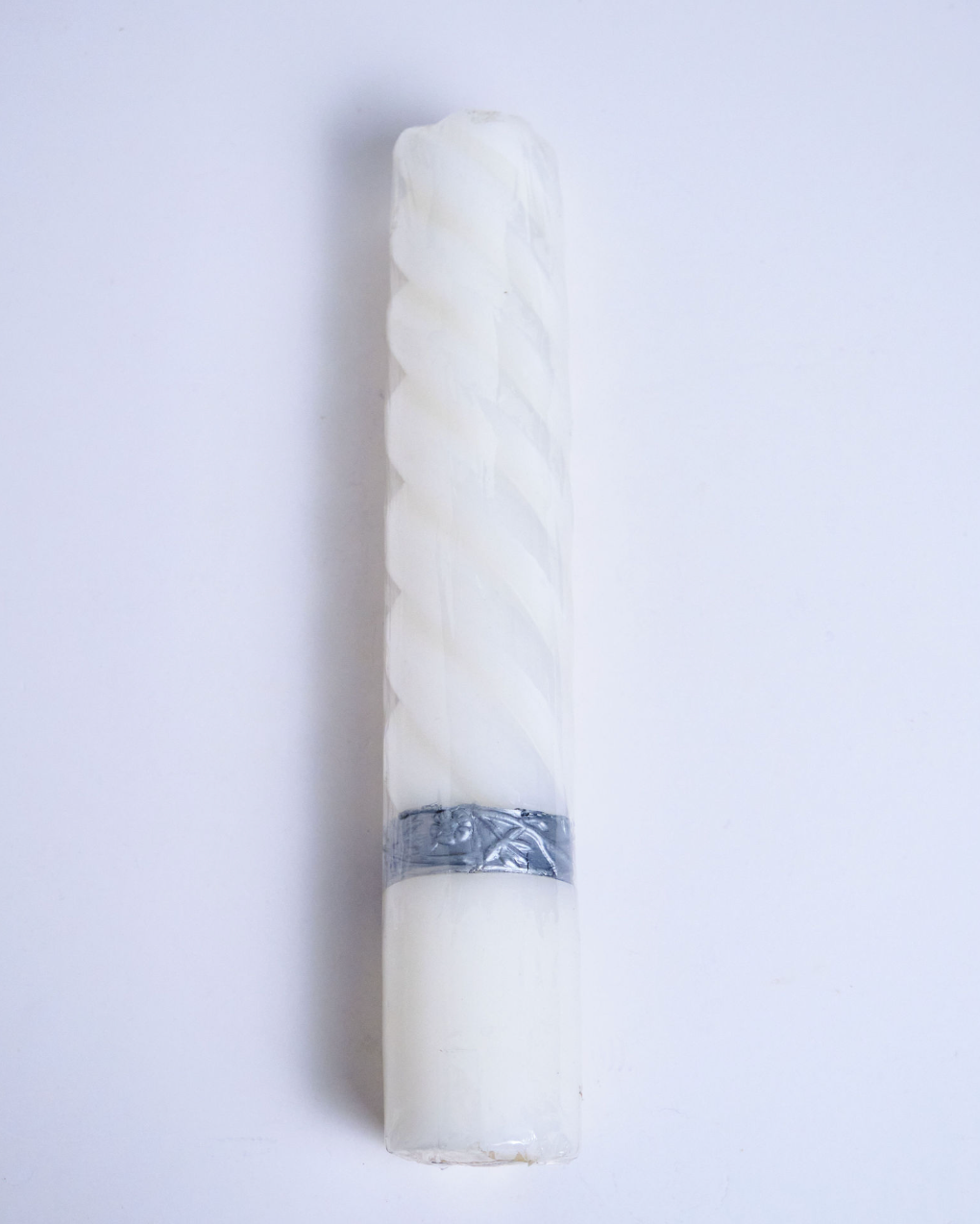 Unity Candle Spiral Metallic Line (Silver)