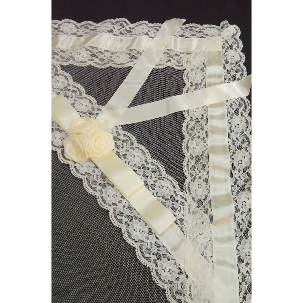 Secondary Veil Rosette (Ecru)