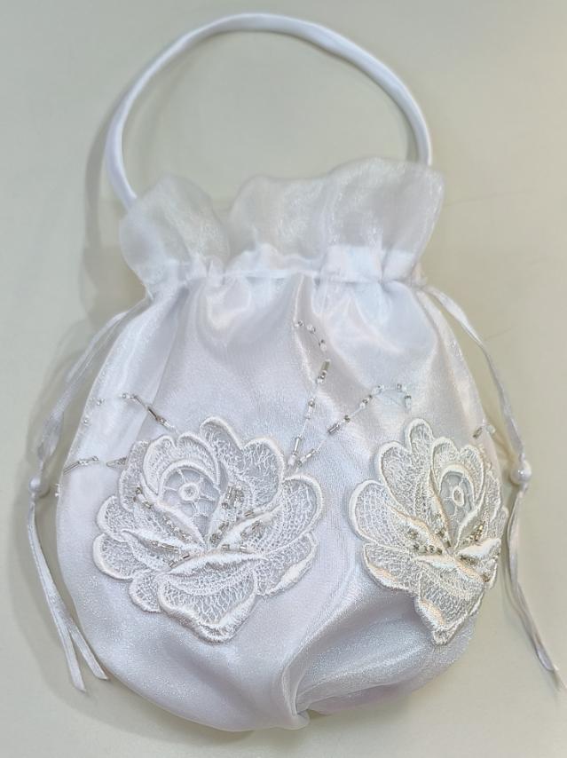 Bridal Pouch White Design 04