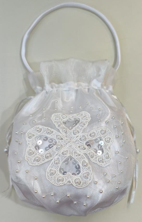 Bridal Pouch White Design 05