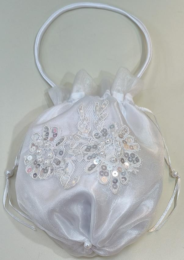 Bridal Pouch White Design 06