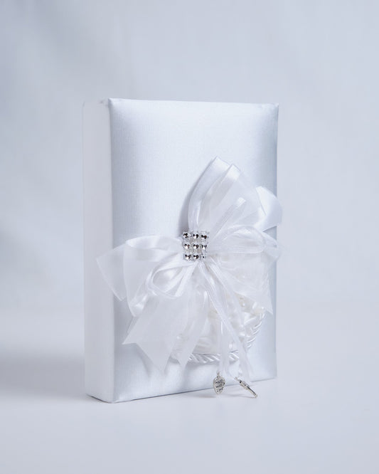 Bible W/Heart White (Wedding Bible)