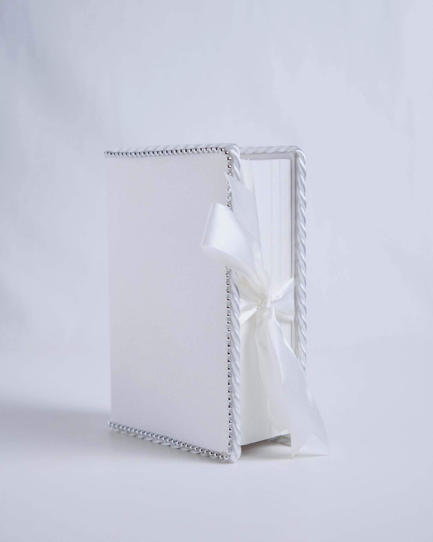 Bible Minimalist White W/Ribbon (Wedding Bible)