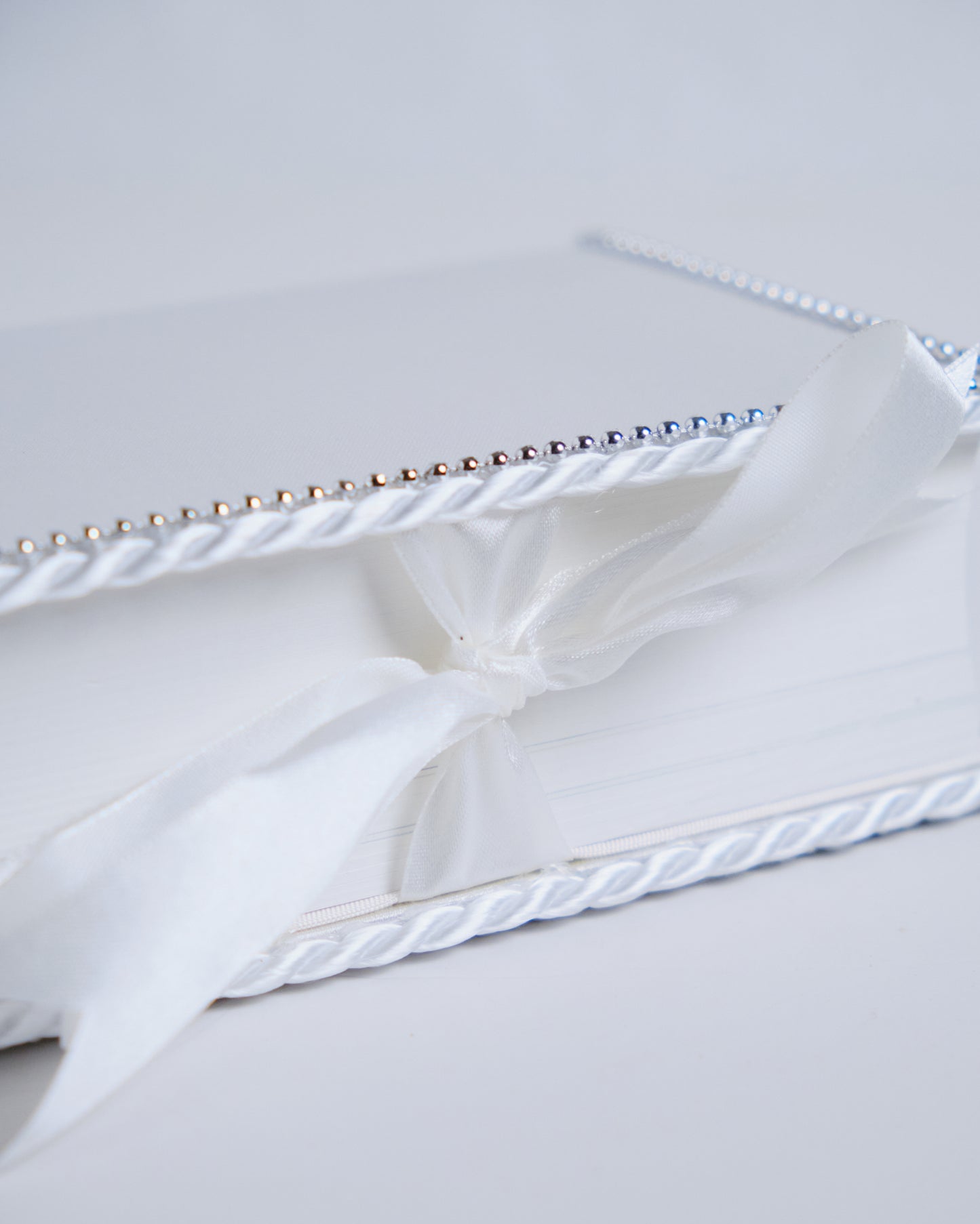 Bible Minimalist White W/Ribbon (Wedding Bible)