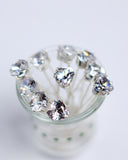 Hair Studs Big Diamond 10's