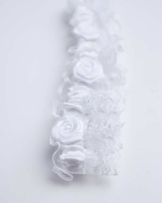 Wedding Garter Mini Lace (White)