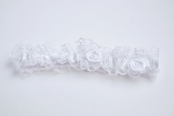 Wedding Garter Mini Lace (White)