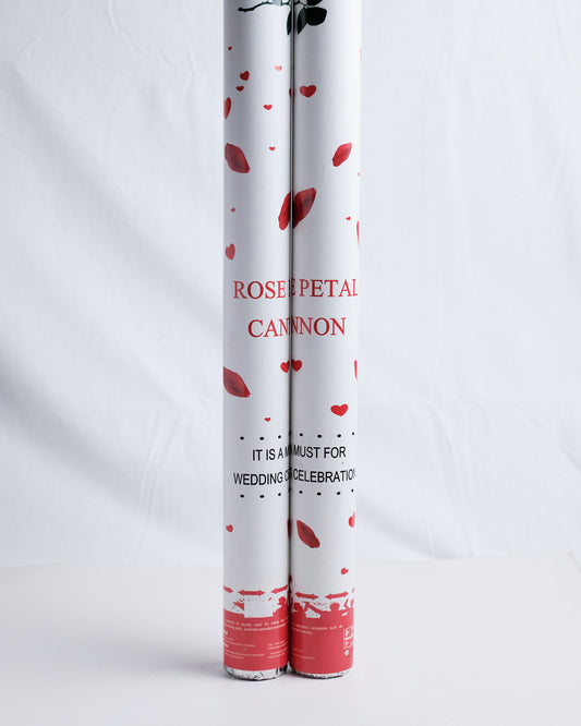 Poppers White Petals 60cm (Set of 2)
