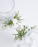 Toasting Glasses with Flower Set