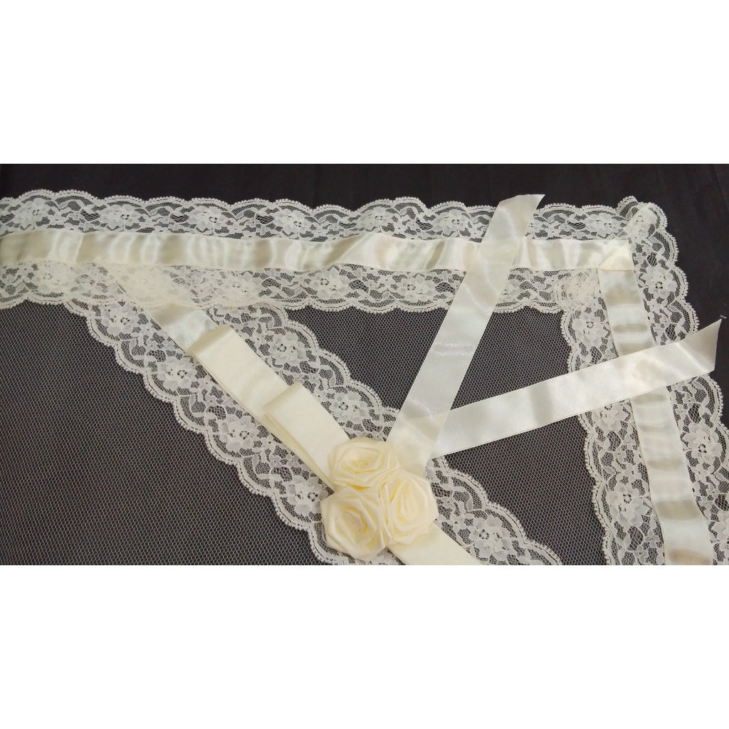 Secondary Veil Rosette (Ecru)