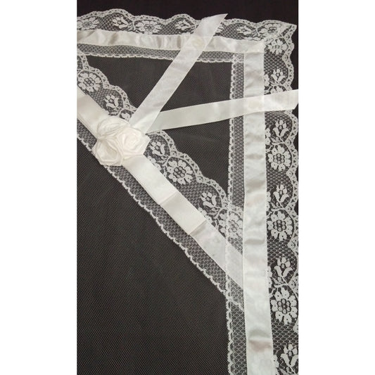 Secondary Veil Rosette (White)