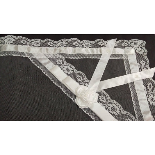 Secondary Veil Rosette (White)