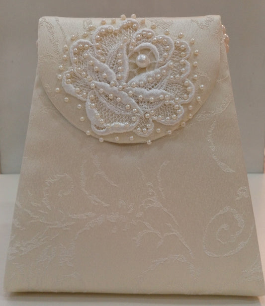 Bridal Bag Ecru Design 01