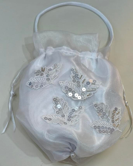 Bridal Pouch White Design 03