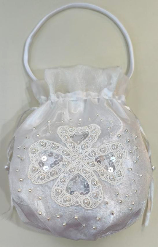 Bridal Pouch White Design 05