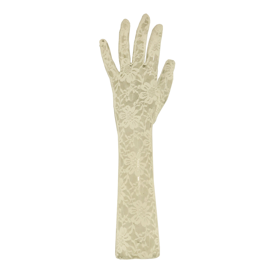 Gloves L Lace (White)
