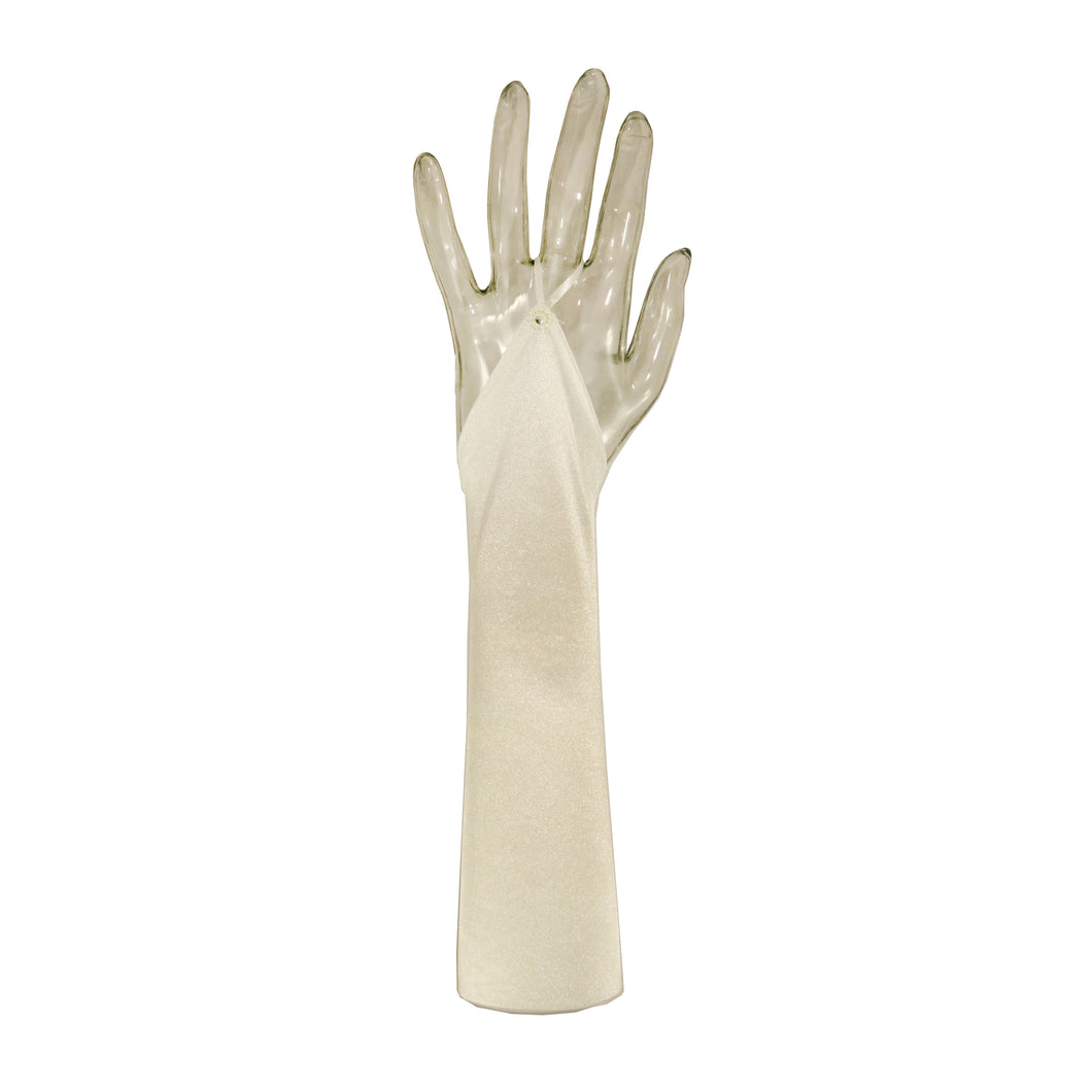 Gloves L Spandex Fingerless Plain (Ecru)