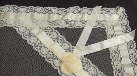 Secondary Veil Rosette (Ecru)