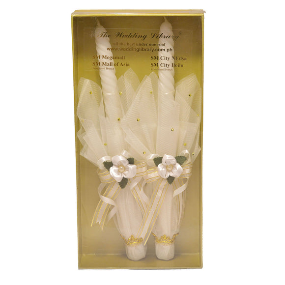 Lighting Candle Set Princess (Ecru Gold)