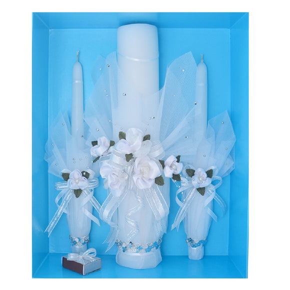 Unity Candle Set Princess (Silver)