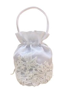 Bridal Bag Pouch Assorted Designs (White)